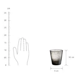 4x Gläser Mit Luftblasen 290ml WATER COLOUR In Grau -Dekoration Verkäufe butlers 4x glaser mit luftblasen 290ml water colour in grau 2