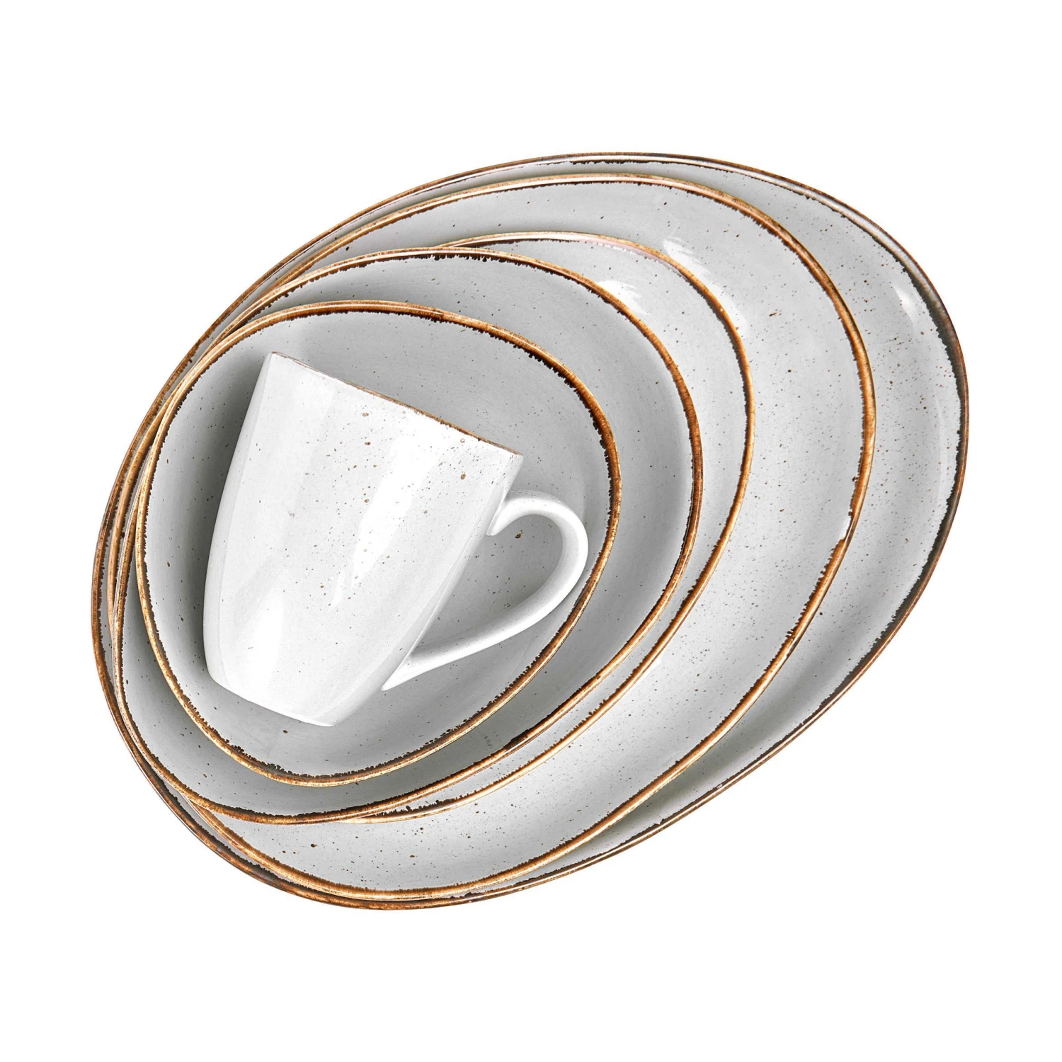 4x Schale 390ml FINCA In Grau 5 4x Schale 390ml FINCA In Grau – Bild 5