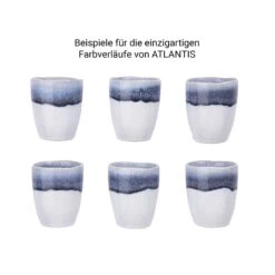 4x Tasse 300ml ATLANTIS In Blau -Dekoration Verkäufe butlers 4x tasse 300ml atlantis in blau 6