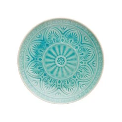 4x Teller Ø25cm SUMATRA In Türkis -Dekoration Verkäufe butlers 4x teller o25cm sumatra in turkis 2