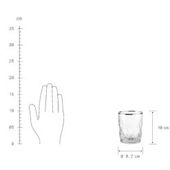 6x Gläser Mit Silberrand 345ml UPSCALE In Silber -Dekoration Verkäufe butlers 6x glaser mit silberrand 345ml upscale in silber 3