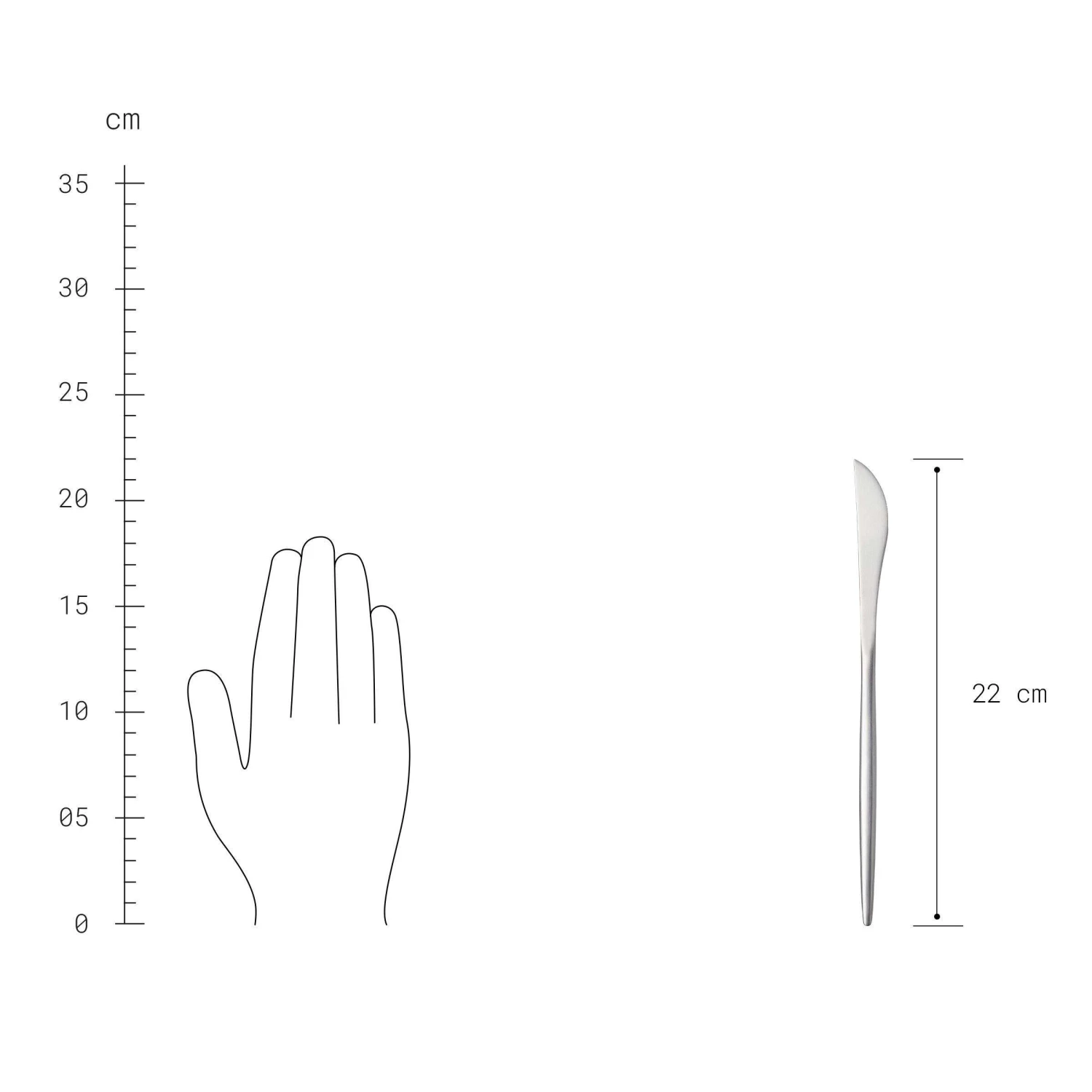 Besteck-Set 4-tlg. Matt STILETTO In Silber 4 Besteck-Set 4-tlg. Matt STILETTO In Silber – Bild 4