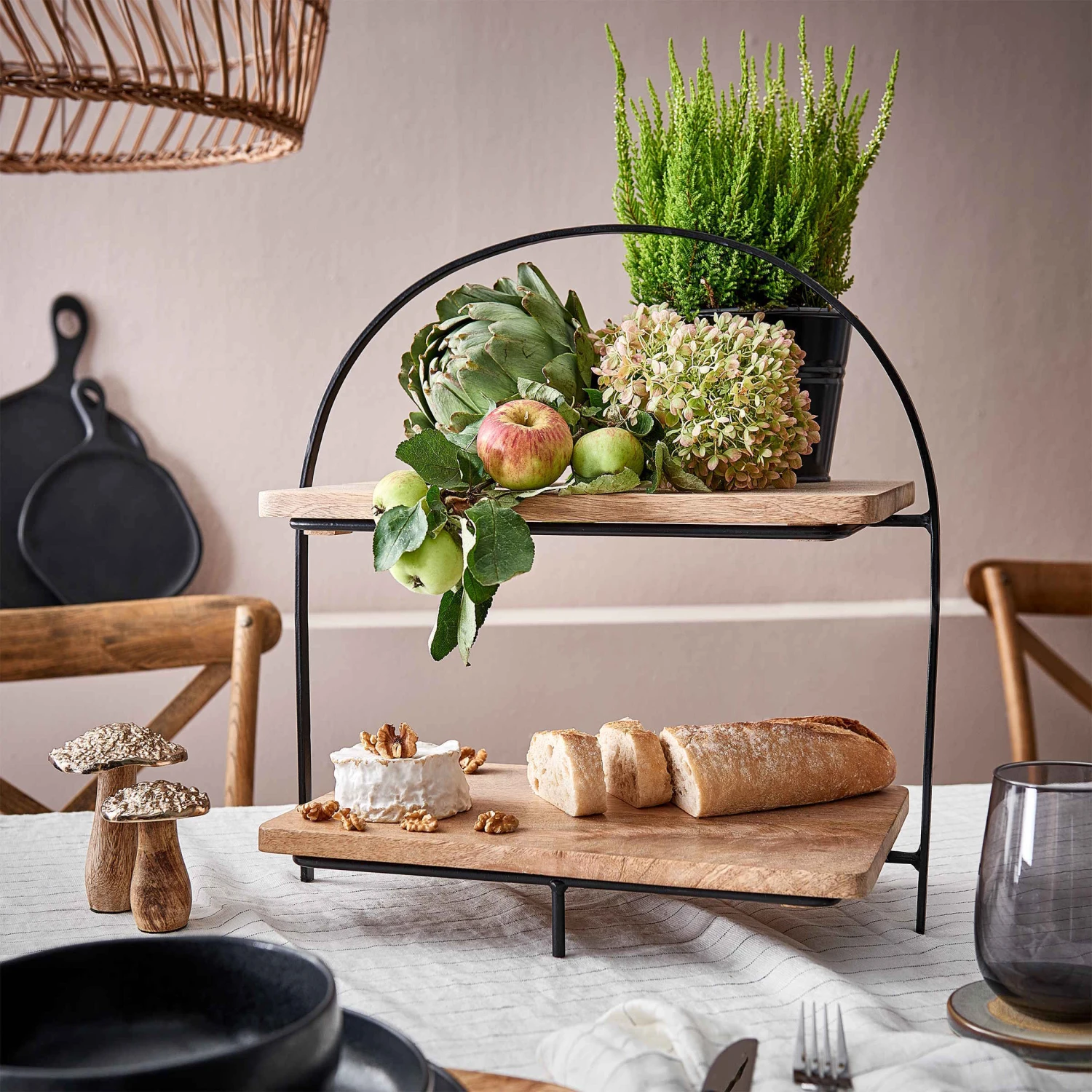 Deko-Pilz Höhe 19cm HARVEST SPLENDOR In Gold 2 Deko-Pilz Höhe 19cm HARVEST SPLENDOR In Gold – Bild 2