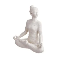 Deko Statue Höhe 24cm LOTUS In Weiß -Dekoration Verkäufe butlers deko statue hohe 24cm lotus in weiss 2