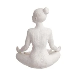 Deko Statue Höhe 24cm LOTUS In Weiß -Dekoration Verkäufe butlers deko statue hohe 24cm lotus in weiss 6