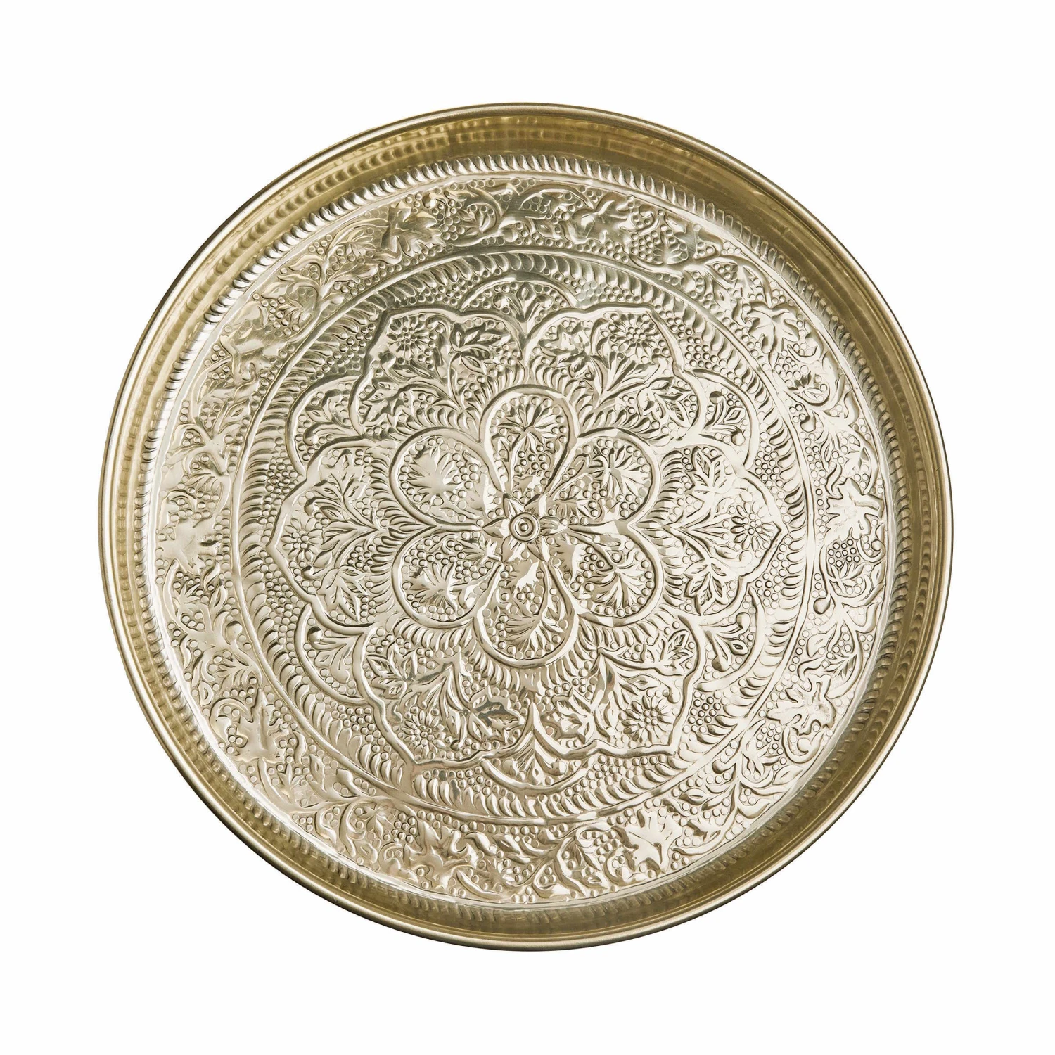 Deko Tablett Ø46cm ORIENTAL LOUNGE In Gold 2 Deko Tablett Ø46cm ORIENTAL LOUNGE In Gold – Bild 2