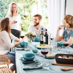 Geschirr-Set Zum Dinner 12-tlg. DE LA ROYA In Blau -Dekoration Verkäufe butlers geschirr set zum dinner 12 tlg de la roya in blau 10
