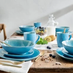 Geschirr-Set Zum Dinner 12-tlg. DE LA ROYA In Blau -Dekoration Verkäufe butlers geschirr set zum dinner 12 tlg de la roya in blau 11