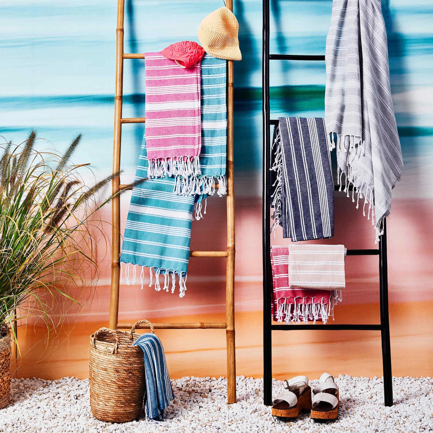 Hamamtuch L 170 X B 90cm SURFSIDE In Blau 5 Hamamtuch L 170 X B 90cm SURFSIDE In Blau – Bild 5