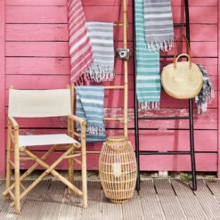 Hamamtuch L 170 X B 90cm SURFSIDE In Türkis -Dekoration Verkäufe butlers hamamtuch l 170 x b 90cm surfside in turkis 5