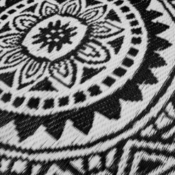 In- & Outdoor-Teppich Circles L 180 X B 118cm COLOUR CLASH In Schwarz-Weiß -Dekoration Verkäufe butlers in and outdoor teppich circles l 180 x b 118cm colour clash in schwarz weiss 4