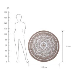 In- & Outdoor-Teppich Flora Ø118cm COLOUR CLASH In Natur-Weiß 10 In- & Outdoor-Teppich Flora Ø118cm COLOUR CLASH In Natur-Weiß -Dekoration Verkäufe butlers in and outdoor teppich flora o118cm colour clash in natur weiss 3