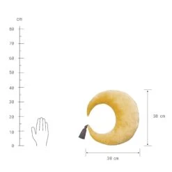 Kissen L 38 X B 38cm LITTLE MOON In Gelb-Anthrazit 5 Kissen L 38 X B 38cm LITTLE MOON In Gelb-Anthrazit -Dekoration Verkäufe butlers kissen l 38 x b 38cm little moon in gelb anthrazit 2