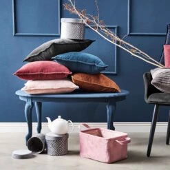 Kissen L 45 X B 45cm COTTON VELVET In Hellbraun 11 Kissen L 45 X B 45cm COTTON VELVET In Hellbraun -Dekoration Verkäufe butlers kissen l 45 x b 45cm cotton velvet in hellbraun 4