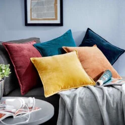 Kissen L 45 X B 45cm COTTON VELVET In Hellbraun 13 Kissen L 45 X B 45cm COTTON VELVET In Hellbraun -Dekoration Verkäufe butlers kissen l 45 x b 45cm cotton velvet in hellbraun 6