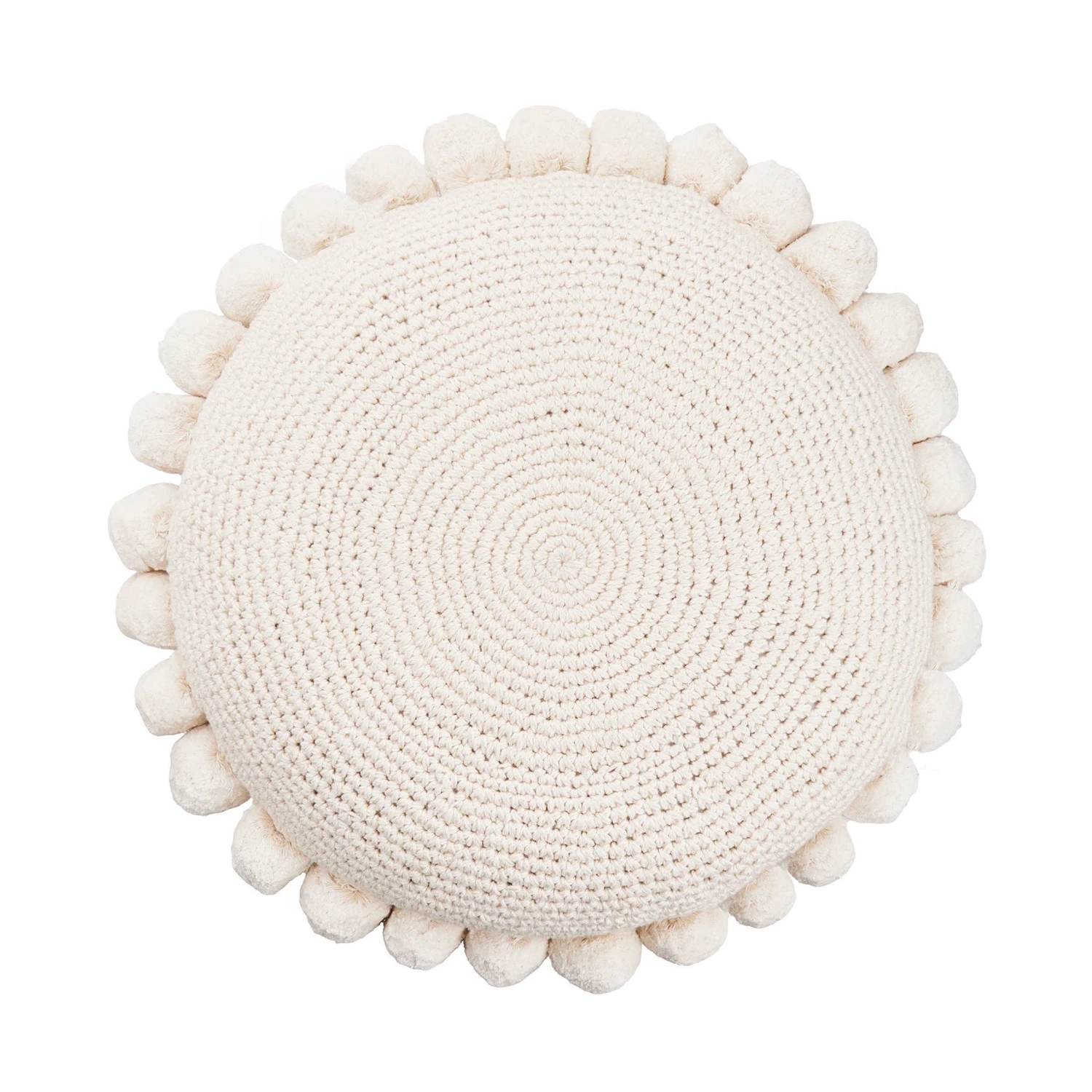 Kissen Ø45cm DAISY In Weiß 1 Kissen Ø45cm DAISY In Weiß