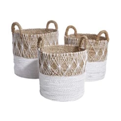 Korb Ø36cm WHITE BEACH In Natur-Weiß 10 Korb Ø36cm WHITE BEACH In Natur-Weiß -Dekoration Verkäufe butlers korb o36cm white beach in natur weiss 4