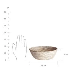 Korb Rund Ø24cm RONDA In Natur -Dekoration Verkäufe butlers korb rund o24cm ronda in natur 2