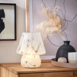 LED Leuchte Höhe 21cm MISS MARBLE In Hellblau -Dekoration Verkäufe butlers led leuchte hohe 21cm miss marble in hellblau 2