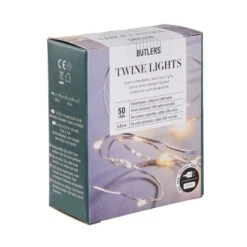 LED Lichterkette 50 Lichter Mit USB-Batteriefach TWINE LIGHTS In Transparent 11 LED Lichterkette 50 Lichter Mit USB-Batteriefach TWINE LIGHTS In Transparent -Dekoration Verkäufe butlers led lichterkette 50 lichter mit usb batteriefach twine lights in transparent 2