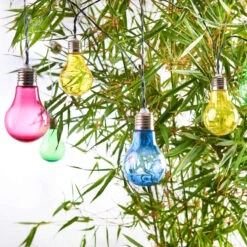 Dekoration Verkäufe -Dekoration Verkäufe butlers lichterkette solar mit 10 gluhbirnen sunlight in bunt 1