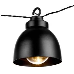 Metall-Lampenkette Mit Stecker WAREHOUSE In Schwarz -Dekoration Verkäufe butlers metall lampenkette mit stecker warehouse in schwarz 2