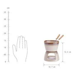 Mini-Fondue Mit 2 Gabeln AU CHOCOLAT In Beige 9 Mini-Fondue Mit 2 Gabeln AU CHOCOLAT In Beige -Dekoration Verkäufe butlers mini fondue mit 2 gabeln au chocolat in beige 2