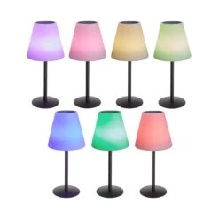 Outdoor Solar-Tischleuchte Mit Farbwechsel LIGHT UP In Schwarz-Weiß -Dekoration Verkäufe butlers outdoor solar tischleuchte mit farbwechsel light up in schwarz weiss 2