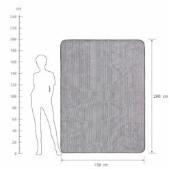 Picknickdecke Streifen L 150 X B 200cm WANDERLUST In Blau-Creme -Dekoration Verkäufe butlers picknickdecke streifen l 150 x b 200cm wanderlust in blau creme 3