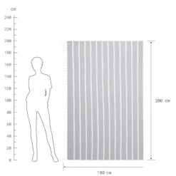 Strandtuch L 200 X B 180cm SURFSIDE In Hellgrau 8 Strandtuch L 200 X B 180cm SURFSIDE In Hellgrau -Dekoration Verkäufe butlers strandtuch l 200 x b 180cm surfside in hellgrau 2