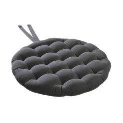 Stuhlkissen Mit Bändchen Ø42cm SOLID In Grau 6 Stuhlkissen Mit Bändchen Ø42cm SOLID In Grau -Dekoration Verkäufe butlers stuhlkissen mit bandchen o42cm solid in grau 2