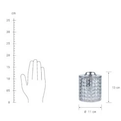 Tischleuchte Glas Ø11cm STILO In Transparent -Dekoration Verkäufe butlers tischleuchte glas o11cm stilo in transparent 2