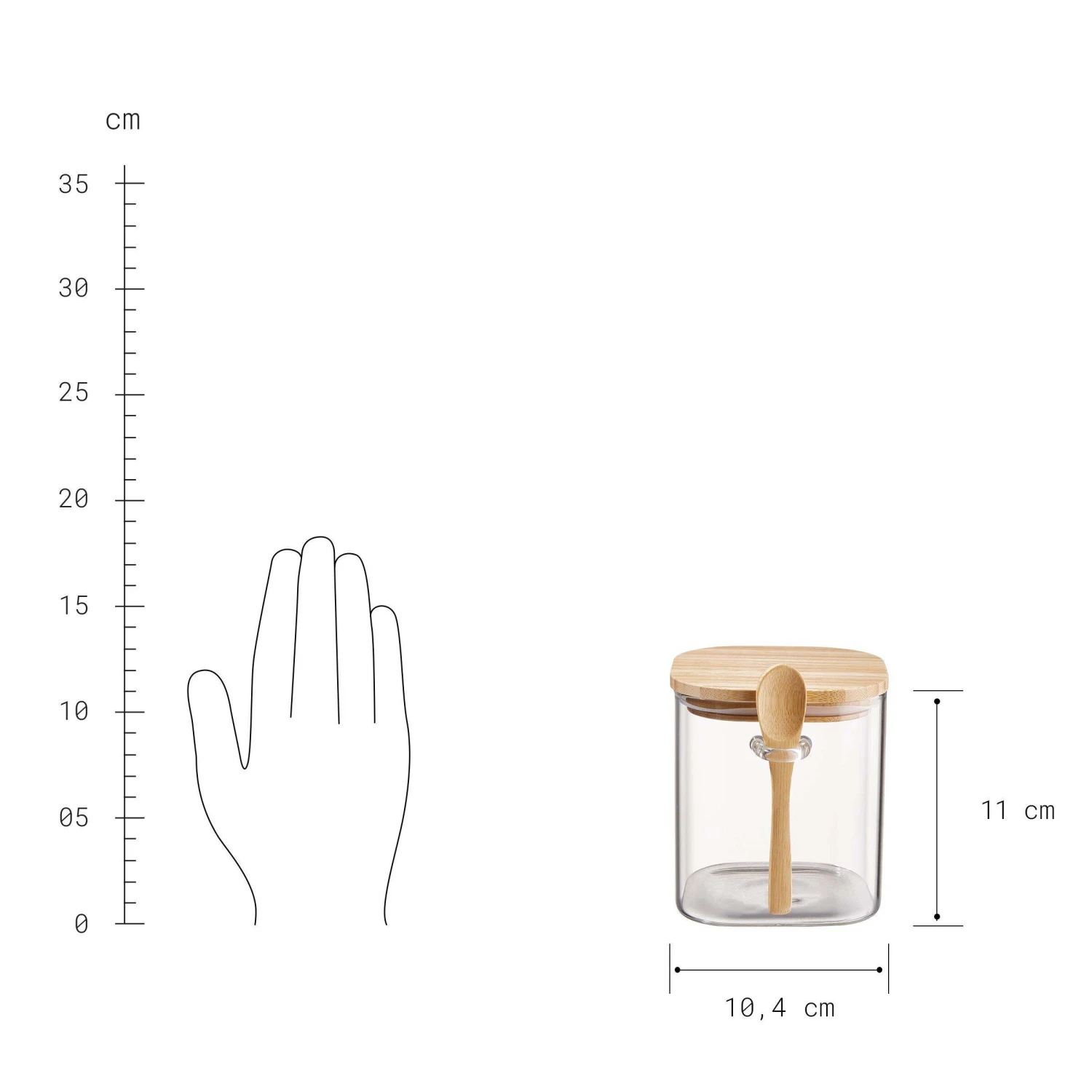 Vorratsglas-Set 2-tlg. COMPOSITION In Transparent-Natur 10 Vorratsglas-Set 2-tlg. COMPOSITION In Transparent-Natur – Bild 10