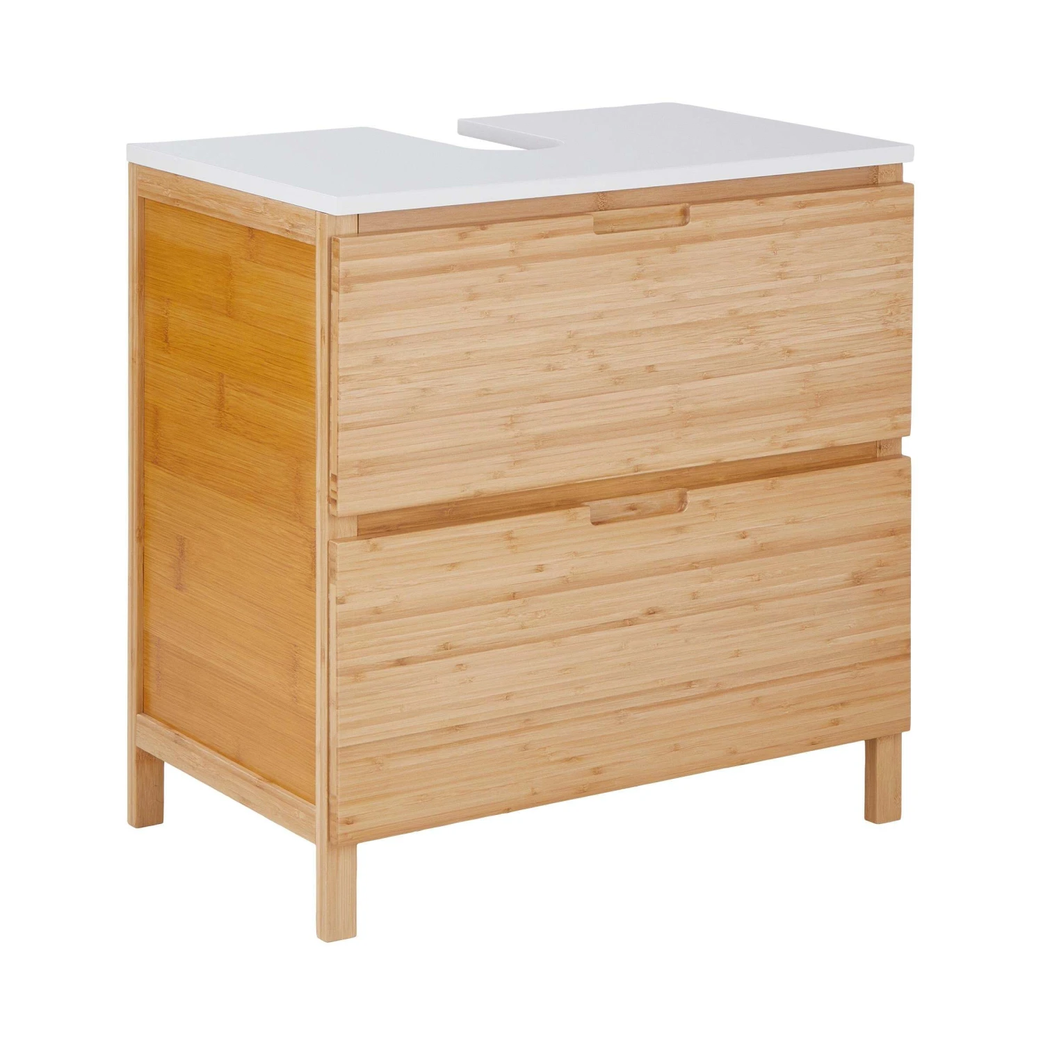 Waschbeckenunterschrank Mit Schublade WHITE SANDS In Natur-Weiß 1 Waschbeckenunterschrank Mit Schublade WHITE SANDS In Natur-Weiß