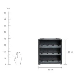 Weinregal VINOTHEK In Taupe -Dekoration Verkäufe butlers weinregal vinothek in taupe 3